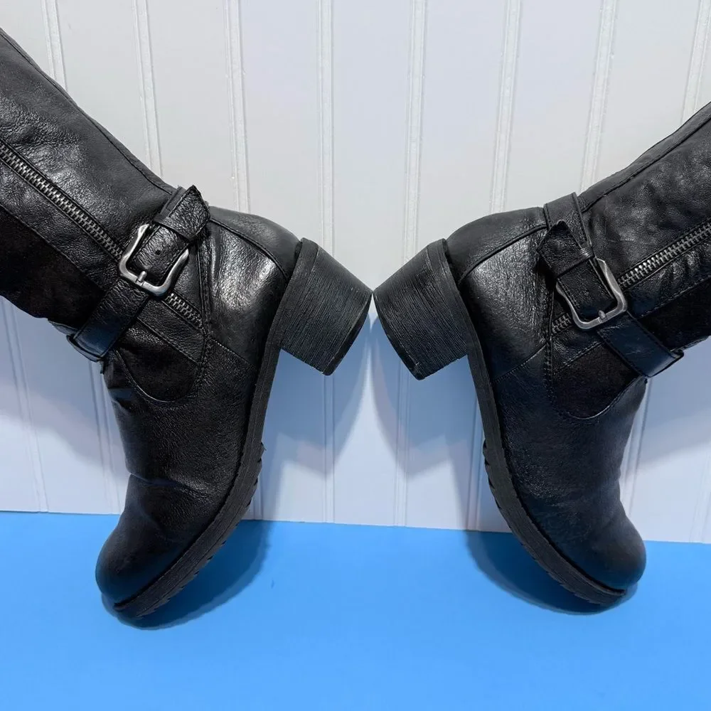 Baretraps Knightley Black Tall Riding Boots Size 6.5M